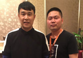 广州先锋与明星合影